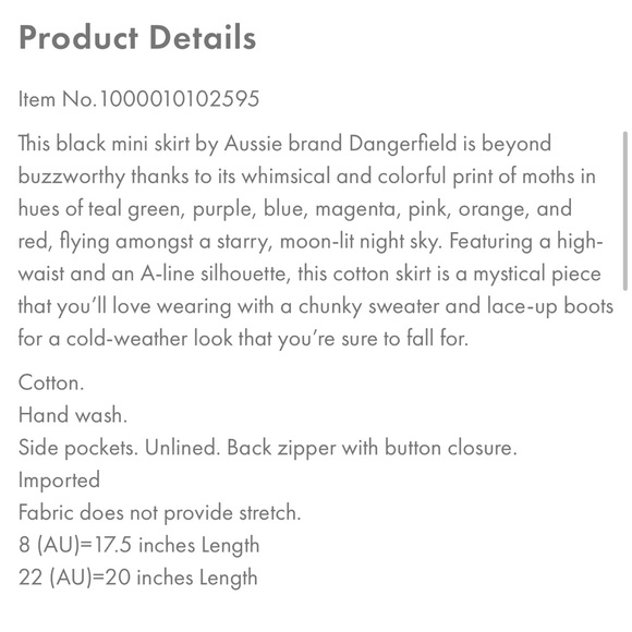 NWT “Buzzing Nightlife” Mini Skirt - Picture 5 of 5